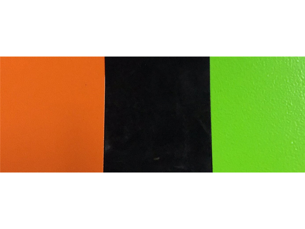 橙色-黑色-艳绿色""